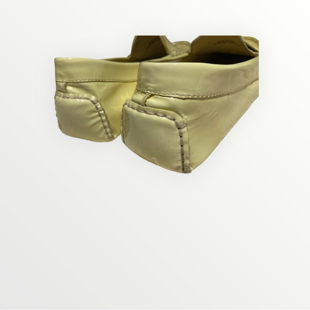 Cole Haan Yellow Patent Driving Loafers Nike Air Sole - Picture 2 of 7